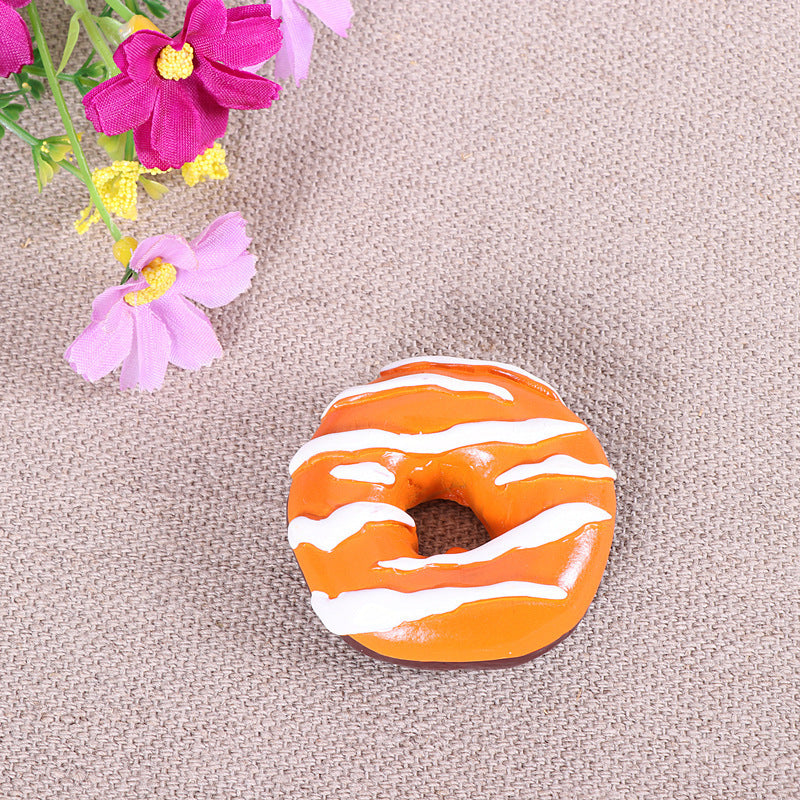 Donut refrigerator magnet food bread simulation three-dimensional magnet magnetic creative refrigerator magnet