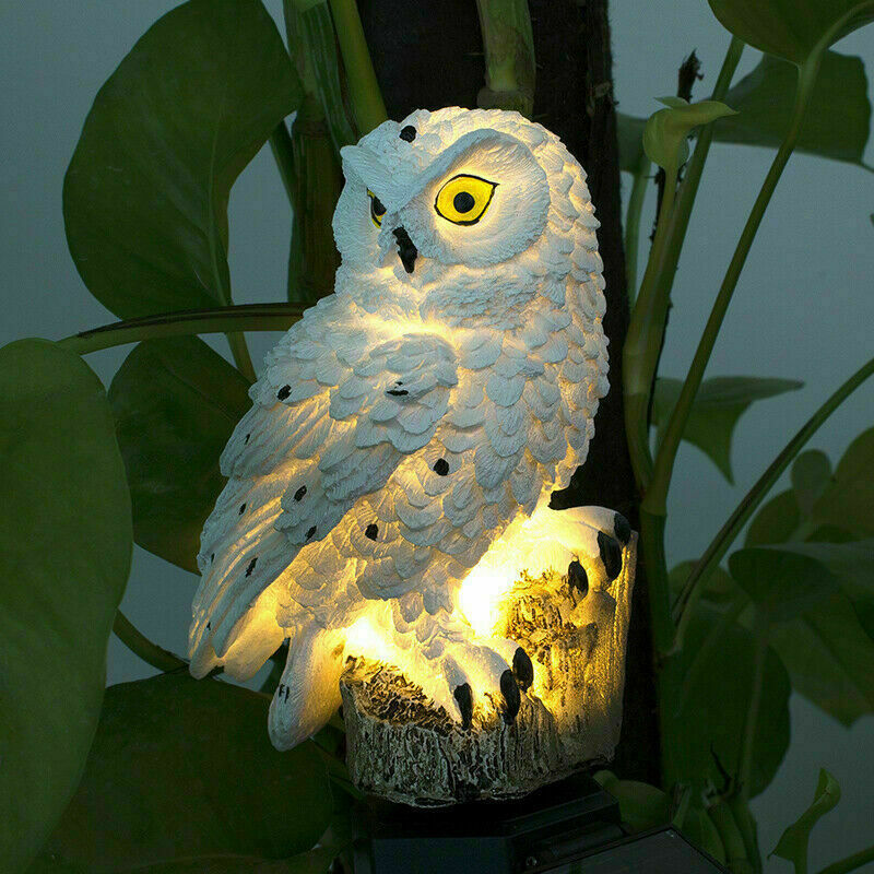 Solar Power LED Owl Parrot Lawn Light Outdoor Waterproof Garden Landscape Lamp